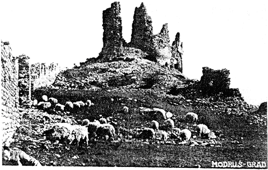 Modruš-grad, razglednica s početka 20. st.